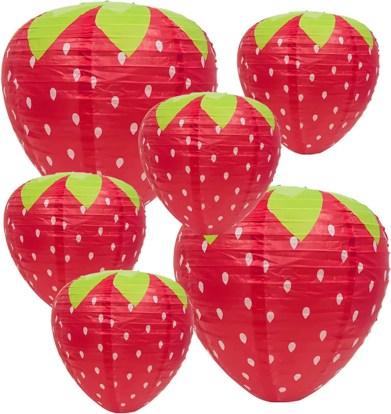 Modern Paper Modern Modern 3pcs Strawberry s – Cute Fruit-Themed Hanging ations for Parties, Birthdays & Baby Showers – Fo...
