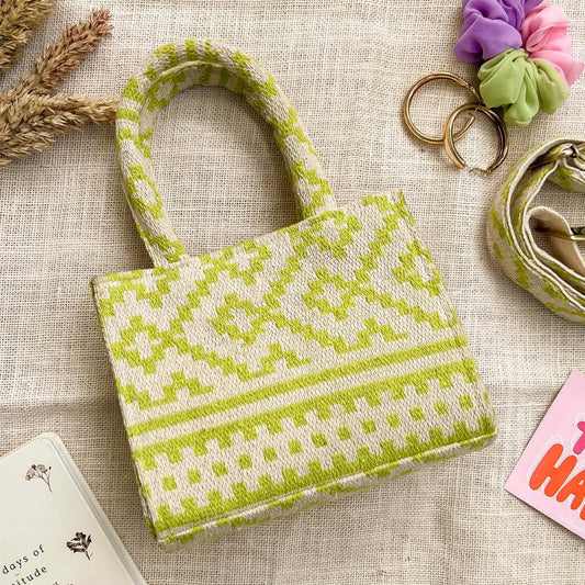 Lime Punch Box Bag (SMALL)