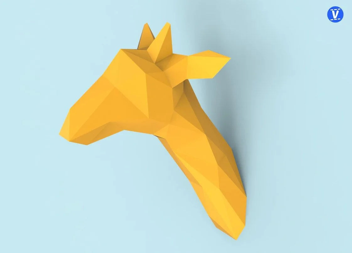 DIY 3D Paper Papercraft Kit – UrbanFolds Papercraft Kit – DIY papercraft kit, angle view