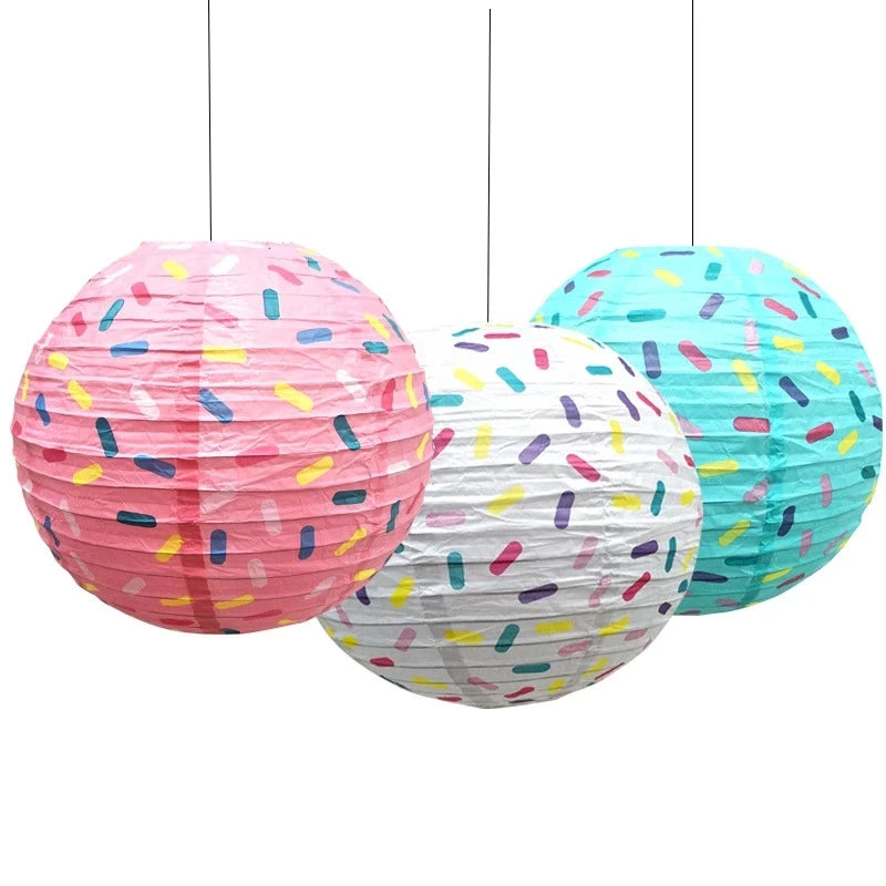Modern Paper Modern Modern Candy Sprinkle s – Fun Birthday & Party ation, Donut-Inspired Hanging Lights – Folded – Folded ...