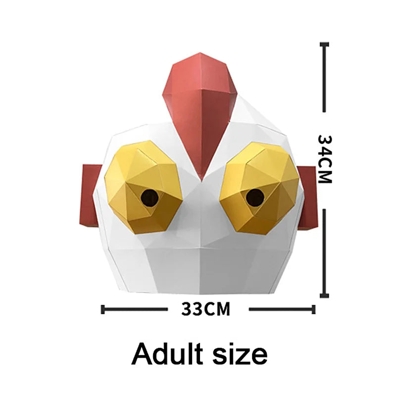 DIY 3D Paper Papercraft Kit – UrbanFolds Papercraft Kit – DIY papercraft kit, front view