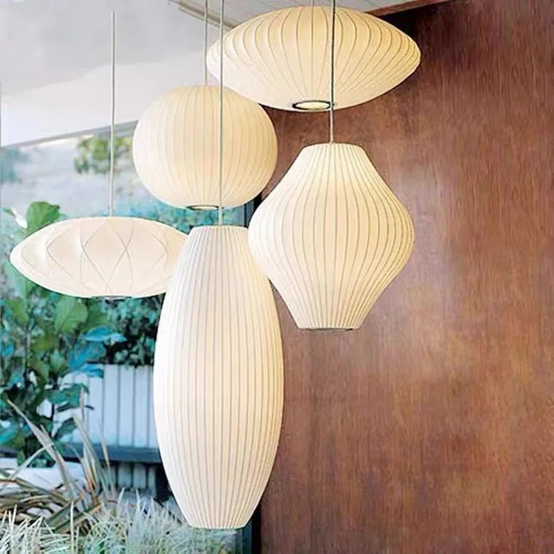 Modern Paper Modern Modern Japanese light white design minimalist Silk Cloth Light Clothing nelson Shop Cloth loft – Folde...