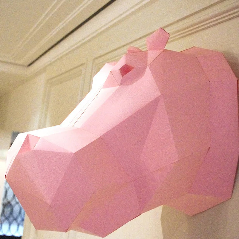 DIY 3D Paper Papercraft Kit – UrbanFolds Papercraft Kit – DIY papercraft kit, front view