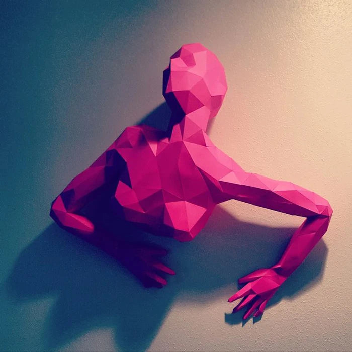 DIY 3D Paper Papercraft Kit – UrbanFolds Papercraft Kit – DIY papercraft kit, front view
