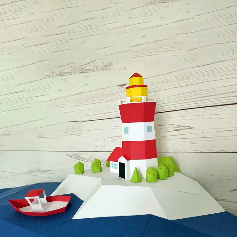 DIY 3D Paper Papercraft Kit – UrbanFolds Papercraft Kit – DIY papercraft kit, front view