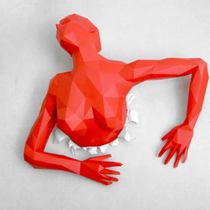 DIY 3D Paper Papercraft Kit – UrbanFolds Papercraft Kit – DIY papercraft kit, front view