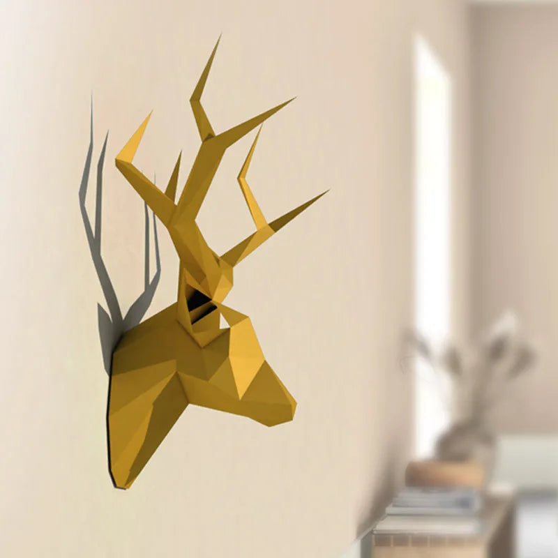 DIY 3D Paper Pre-cut Pear David's Deer Animal Art craft – craft – UrbanFolds craft – UrbanFolds Papercraft Kit – DIY paper...