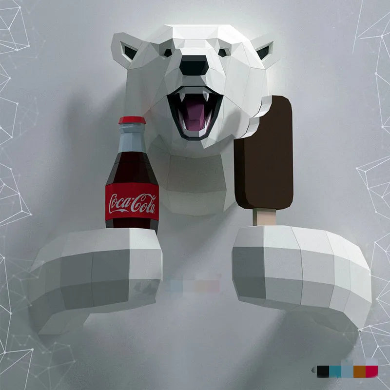 DIY 3D Paper craft Polar Bear Sea Animals Summer ation Puzzles Eductional Toys Gift for Kids – craft – UrbanFolds craft – ...