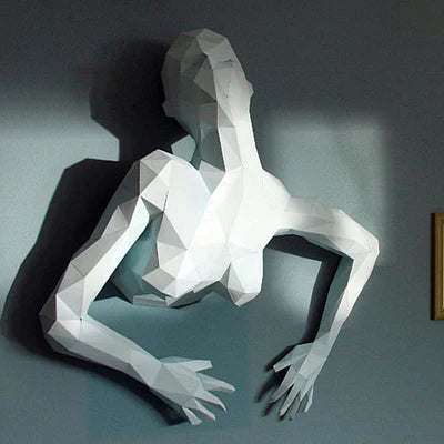 DIY 3D Paper Papercraft Kit – UrbanFolds Papercraft Kit – DIY papercraft kit, front view