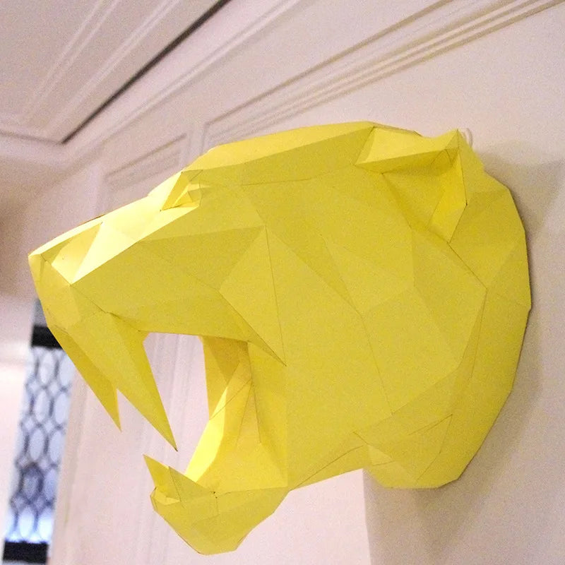 DIY 3D Paper Sabretooth tiger craft ation Puzzles Educational Toys Gift for Children – craft – UrbanFolds craft – UrbanFol...