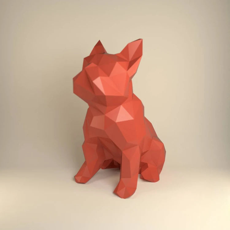 DIY 3D Paper craft French Bulldog Cat Black Bedroom Art Garden ations Hallway Party ations Toys – craft – UrbanFolds craft...