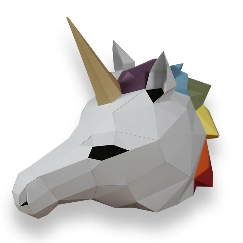 DIY 3D Paper Papercraft Kit – UrbanFolds Papercraft Kit – DIY papercraft kit, front view