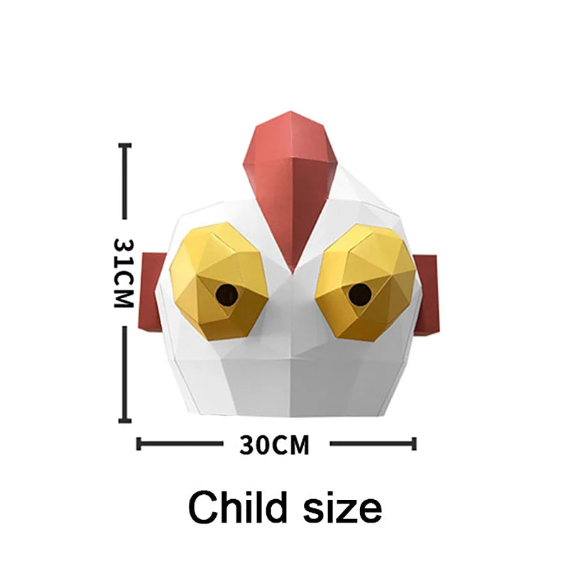 DIY 3D Paper Papercraft Kit – UrbanFolds Papercraft Kit – DIY papercraft kit, front view