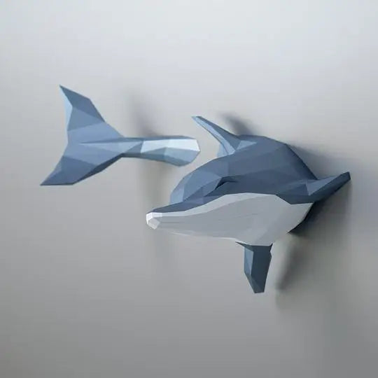 DIY 3D Paper Ocean Dolphin Boys Birthday Party Pre-cut craft Art Charizard ation Toys Girls – craft – UrbanFolds craft – U...