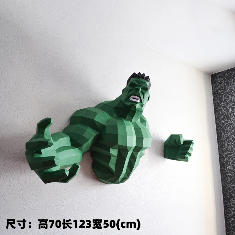 DIY 3D Paper Papercraft Kit – UrbanFolds Papercraft Kit – DIY papercraft kit, front view