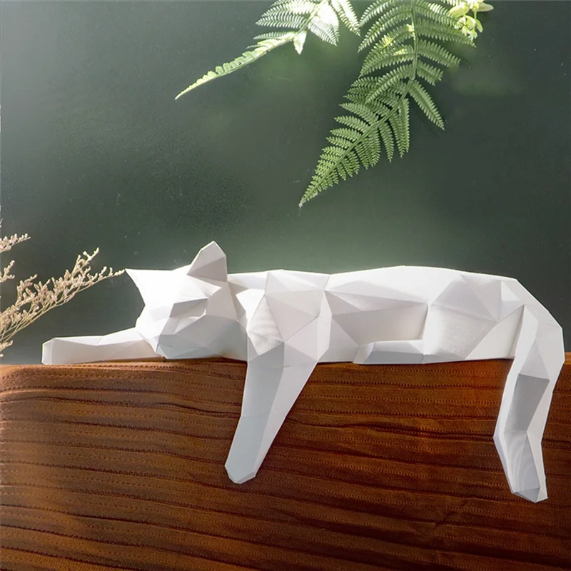 DIY 3D Paper Papercraft Kit – UrbanFolds Papercraft Kit – DIY papercraft kit, angle view