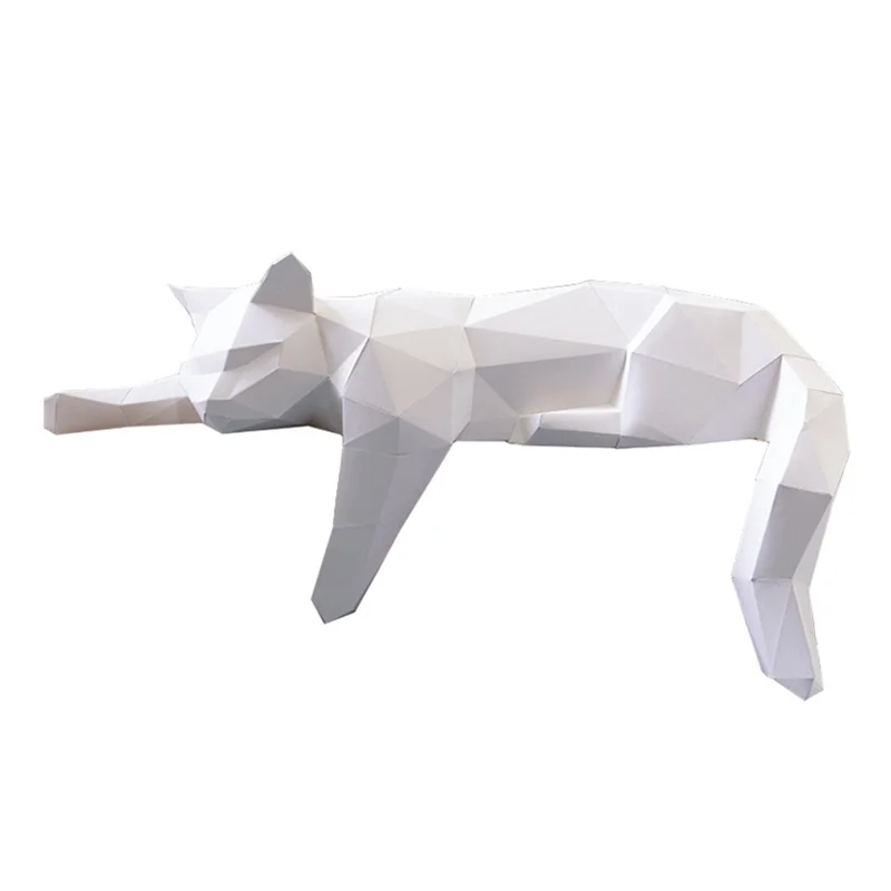 DIY 3D Paper Hot Sale-Desk ation Cat - Modern Room Statue For Office Desk Frame Lying Cat – craft – UrbanFolds craft – Urb...