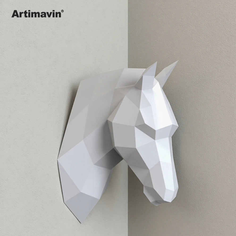 DIY 3D Paper Papercraft Kit – UrbanFolds Papercraft Kit – DIY papercraft kit, angle view