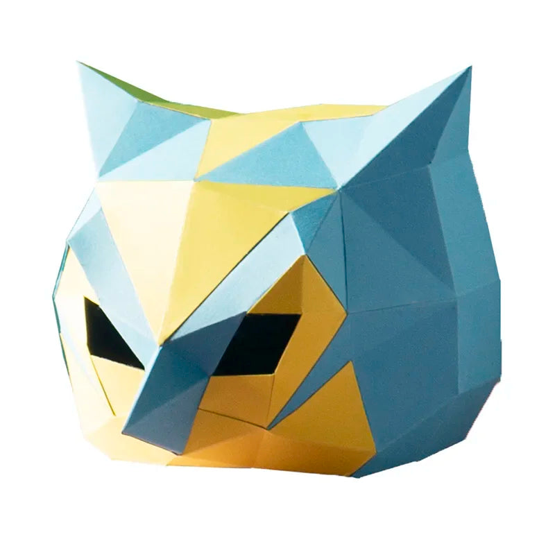 DIY 3D Paper Papercraft Kit – UrbanFolds Papercraft Kit – DIY papercraft kit, front view