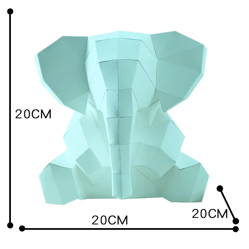 DIY 3D Paper Papercraft Kit – UrbanFolds Papercraft Kit – DIY papercraft kit, front view