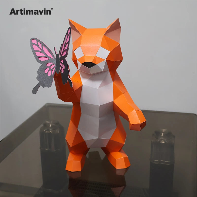 DIY 3D Paper Papercraft Kit – UrbanFolds Papercraft Kit – DIY papercraft kit, detail