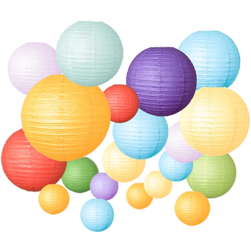 Modern Paper Modern Modern 12pcs Mix Color Colorful Chinese s For Wedding Party Baby Shower and Birthday Party ation – Fol...