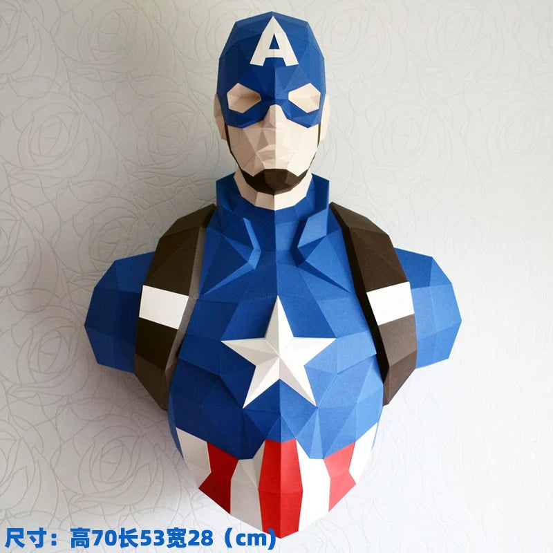 DIY 3D Paper Papercraft Kit – UrbanFolds Papercraft Kit – DIY papercraft kit, front view