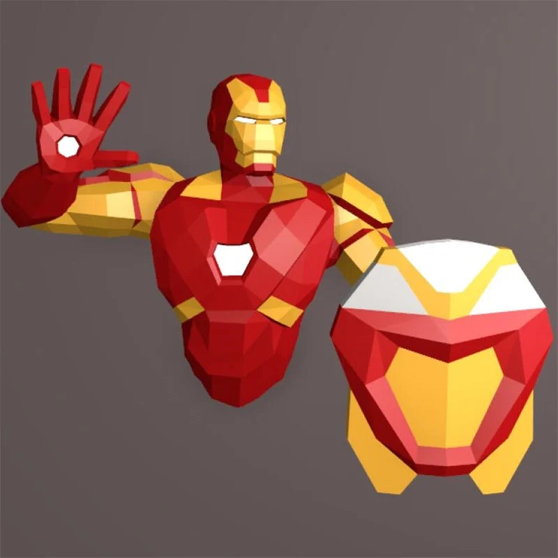 DIY 3D Paper Papercraft Kit – UrbanFolds Papercraft Kit – DIY papercraft kit, front view
