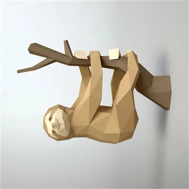 DIY 3D Paper Papercraft Kit – UrbanFolds Papercraft Kit – DIY papercraft kit, angle view
