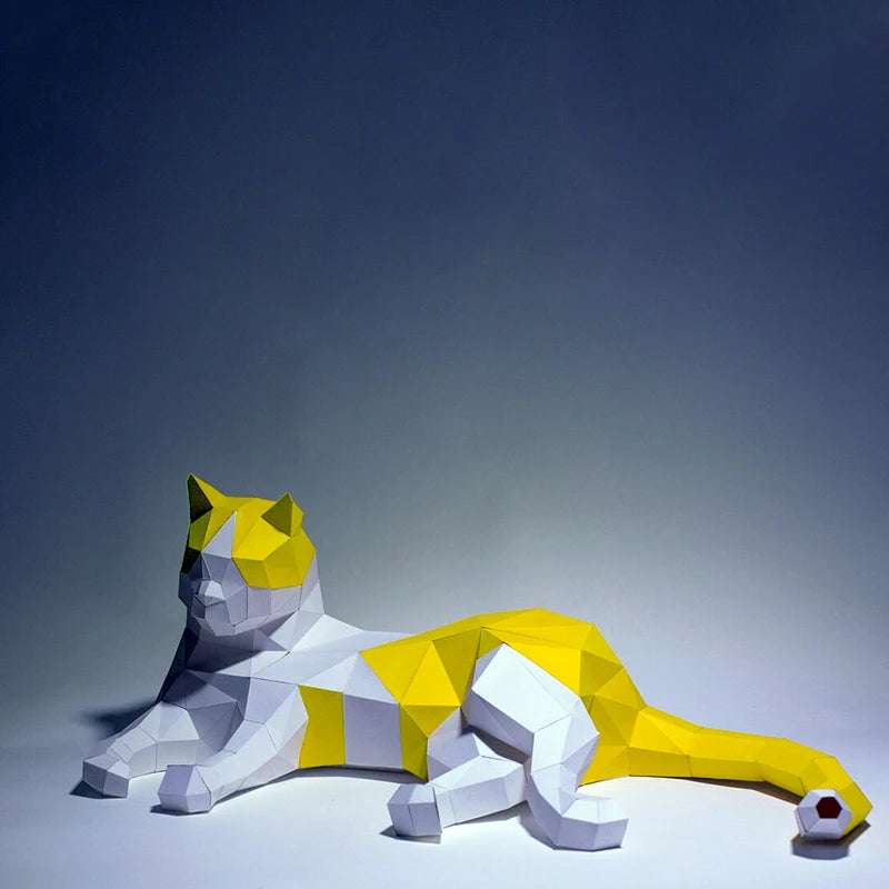 DIY 3D Paper Papercraft Kit – UrbanFolds Papercraft Kit – DIY papercraft kit, front view