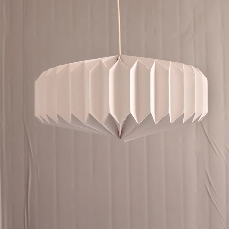 Household Paper Lantern Shade Nordic Style Folding Pendant Light Art Shade Decorative Light Cover For Home Living Room Decor