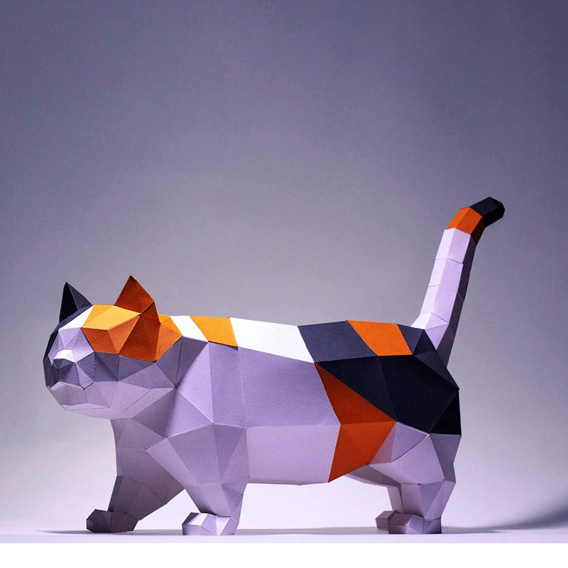 DIY 3D Paper Papercraft Kit – UrbanFolds Papercraft Kit – DIY papercraft kit, front view