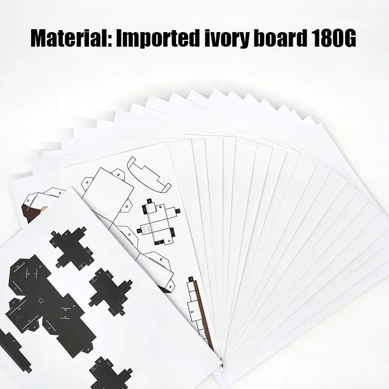 DIY 3D Paper Papercraft Kit – UrbanFolds Papercraft Kit – DIY papercraft kit, package contents