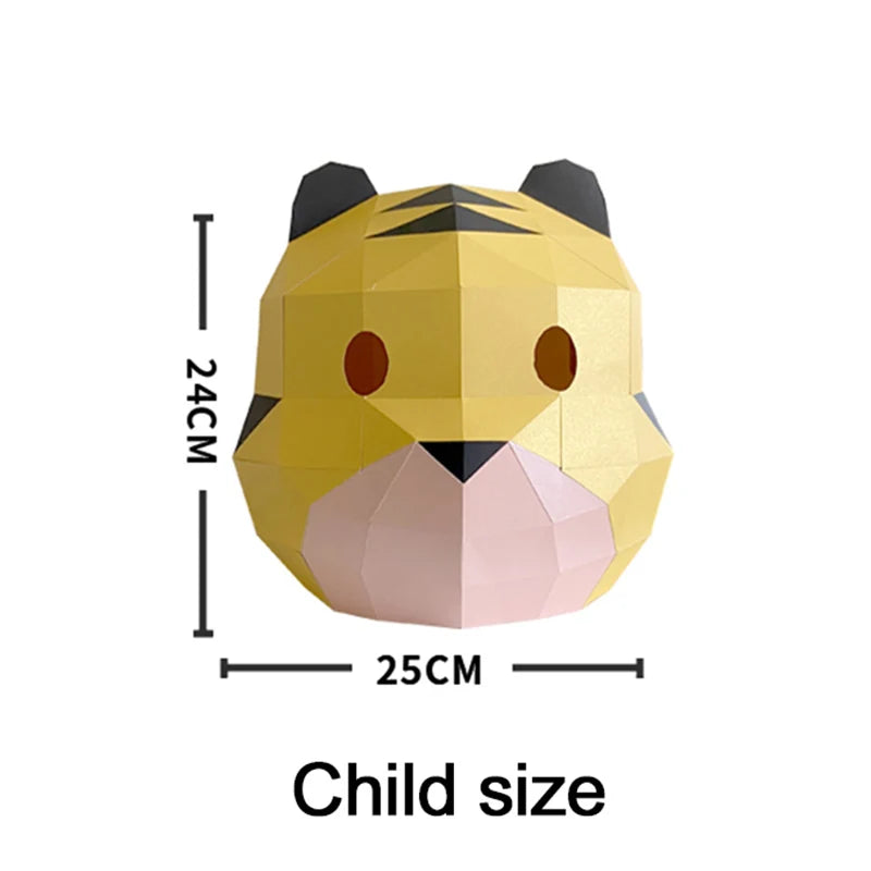 DIY 3D Paper Papercraft Kit – UrbanFolds Papercraft Kit – DIY papercraft kit, front view