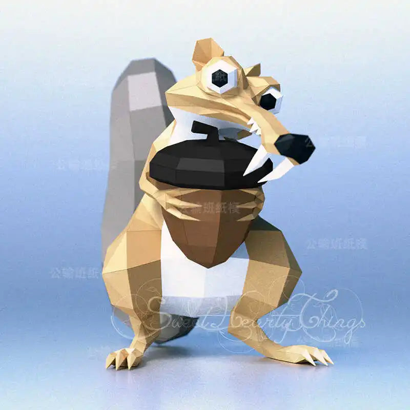 DIY 3D Paper Papercraft Kit – UrbanFolds Papercraft Kit – DIY papercraft kit, detail