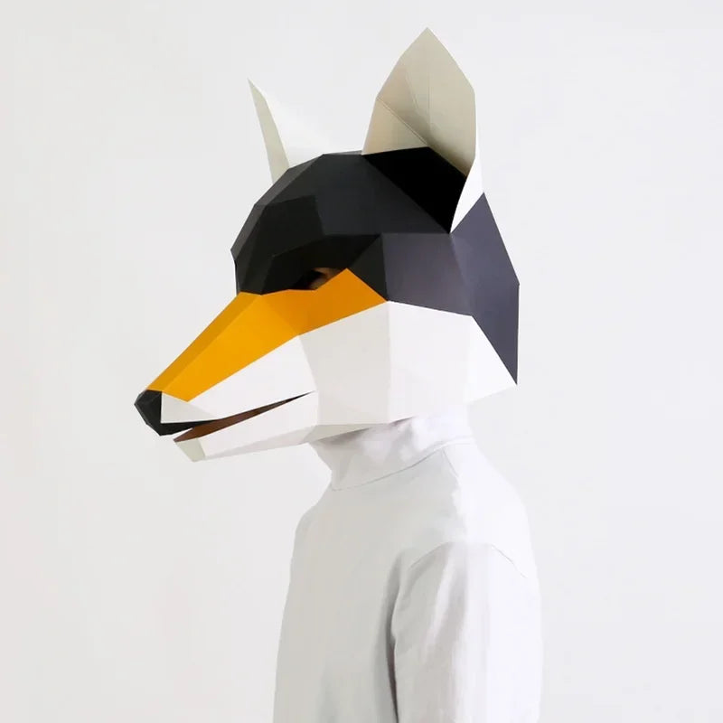 DIY 3D Paper Papercraft Kit – UrbanFolds Papercraft Kit – DIY papercraft kit, front view