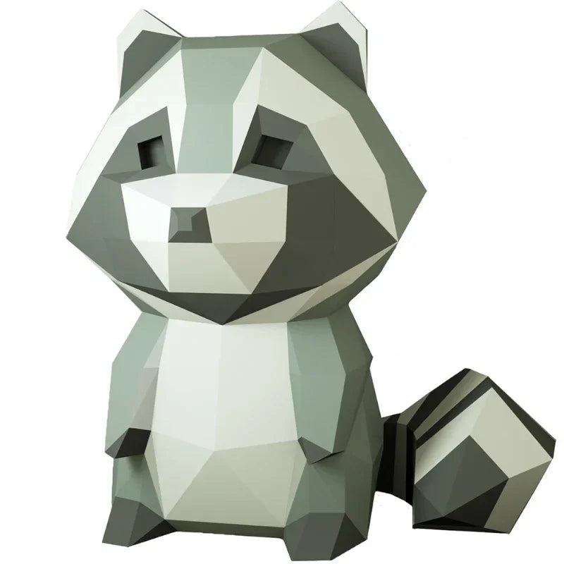 DIY 3D Paper Papercraft Kit – UrbanFolds Papercraft Kit – DIY papercraft kit, front view