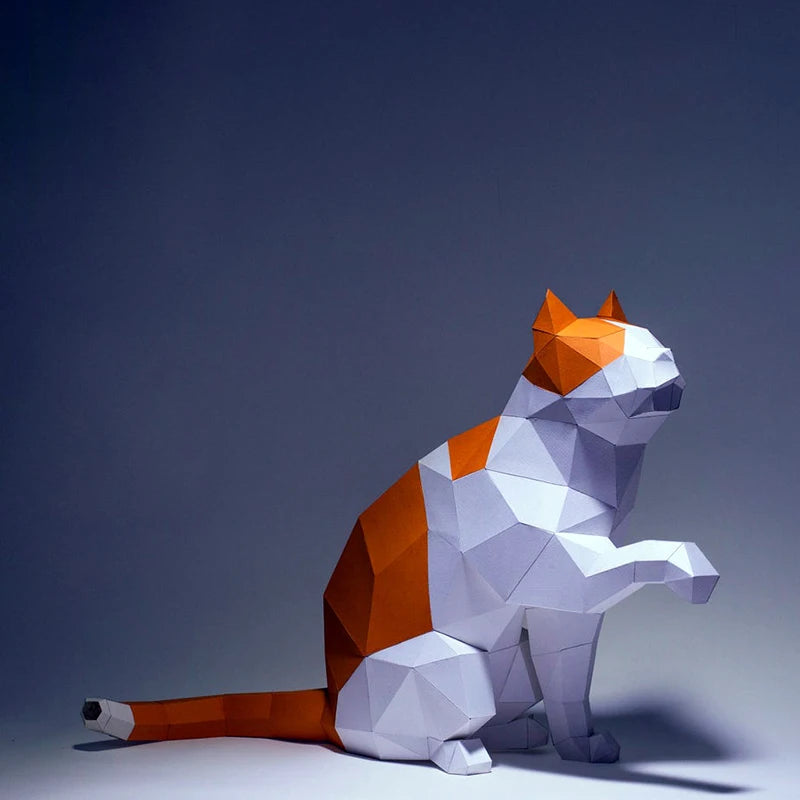 DIY 3D Paper Papercraft Kit – UrbanFolds Papercraft Kit – DIY papercraft kit, front view
