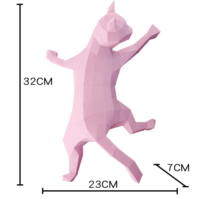DIY 3D Paper Papercraft Kit – UrbanFolds Papercraft Kit – DIY papercraft kit, front view