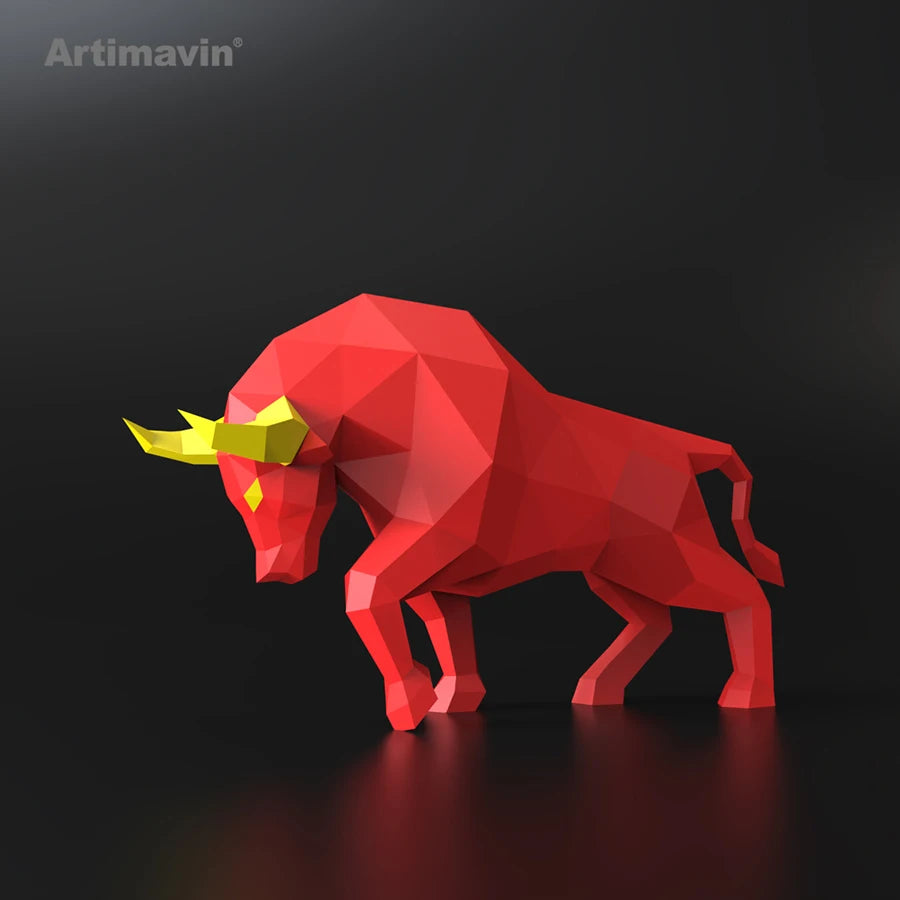 DIY 3D Paper Papercraft Kit – UrbanFolds Papercraft Kit – DIY papercraft kit, front view