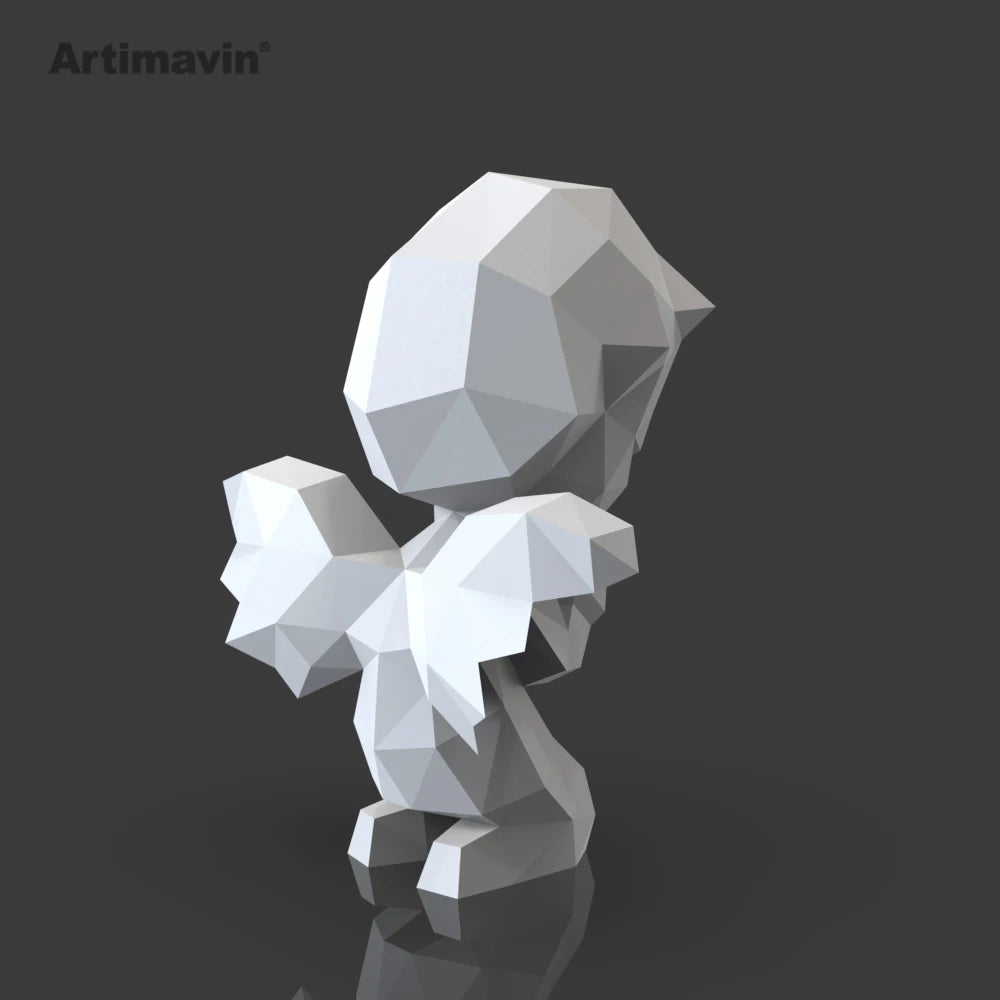 DIY 3D Paper Papercraft Kit – UrbanFolds Papercraft Kit – DIY papercraft kit, detail