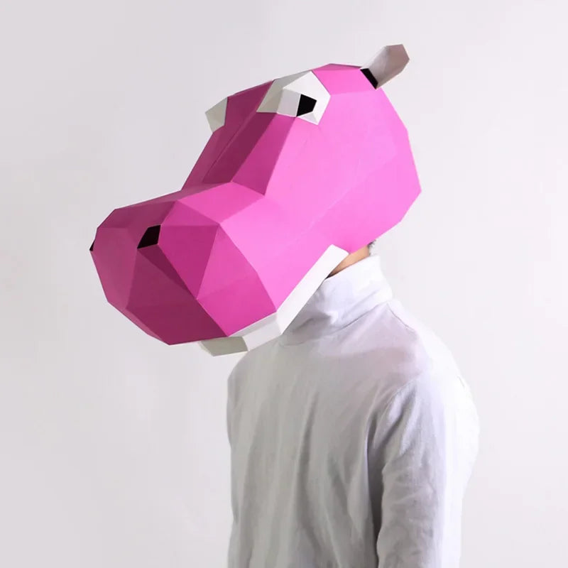 DIY 3D Paper Papercraft Kit – UrbanFolds Papercraft Kit – DIY papercraft kit, front view
