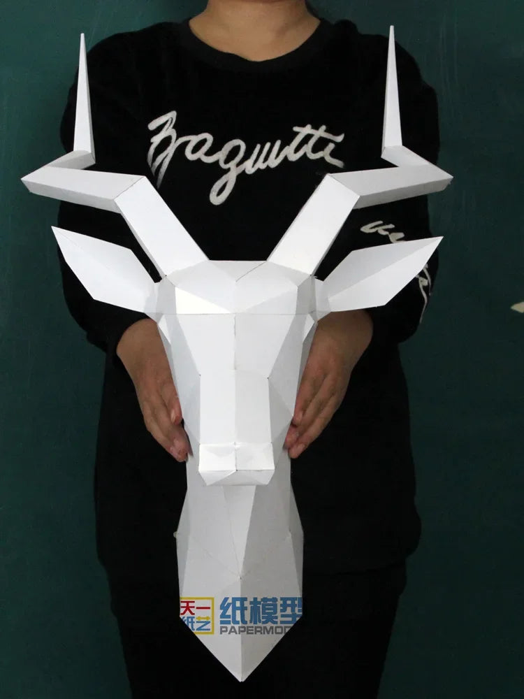 DIY 3D Paper Papercraft Kit – UrbanFolds Papercraft Kit – DIY papercraft kit, front view