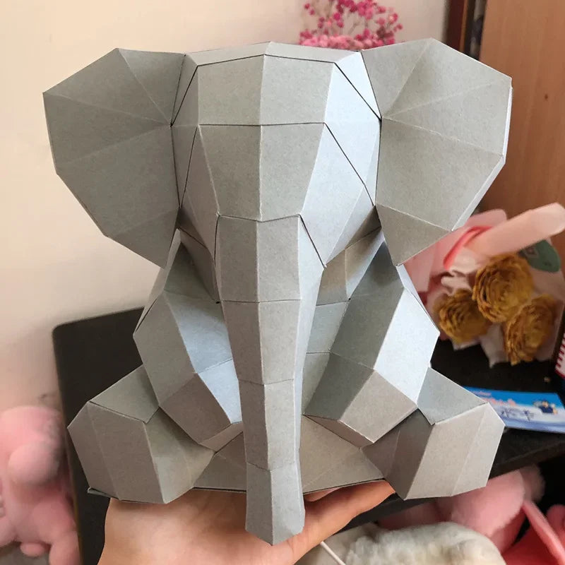 DIY 3D Paper Papercraft Kit – UrbanFolds Papercraft Kit – DIY papercraft kit, angle view