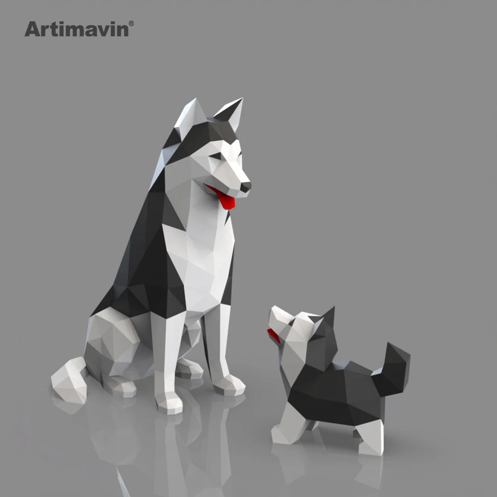 DIY 3D Paper Papercraft Kit – UrbanFolds Papercraft Kit – DIY papercraft kit, front view