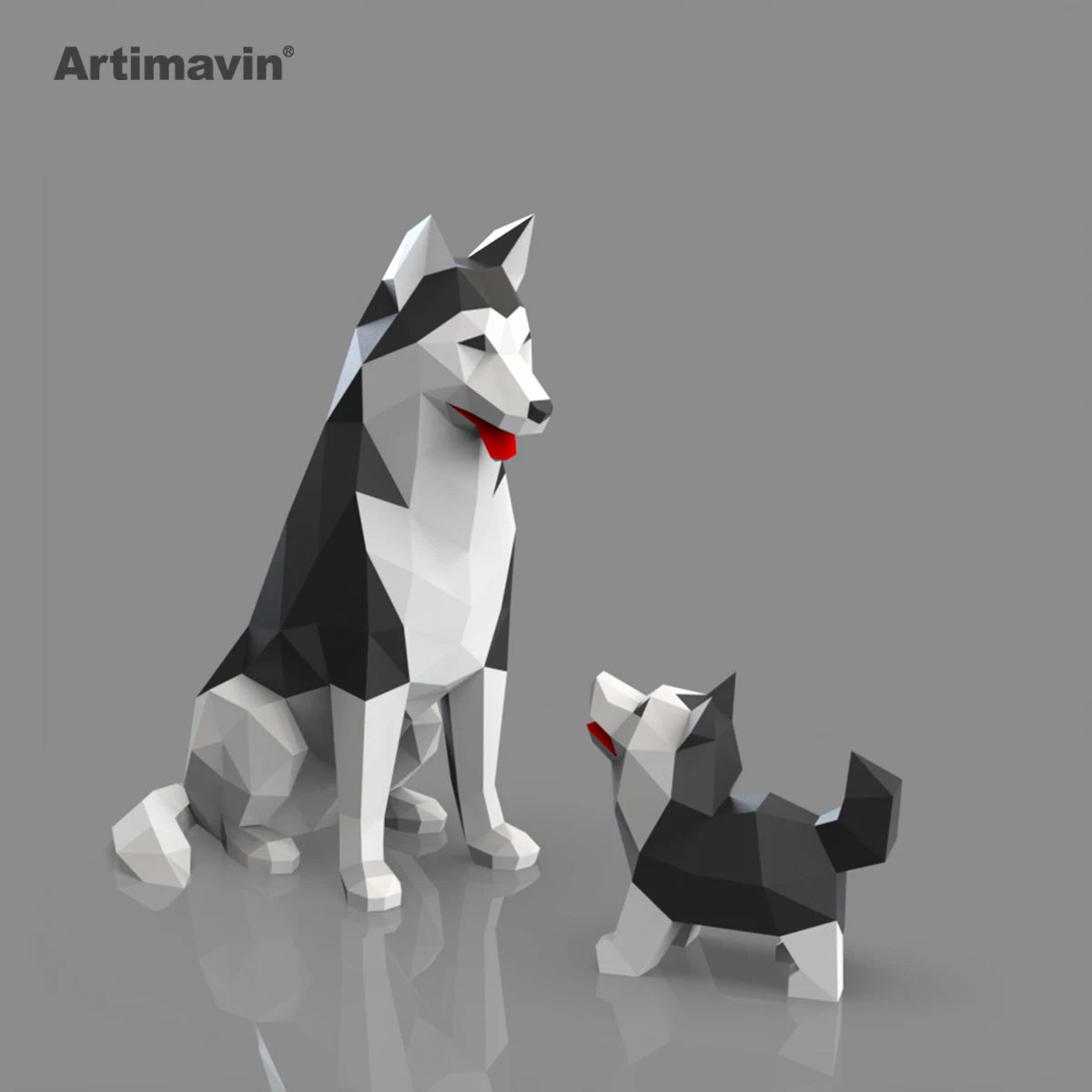 DIY 3D Paper Papercraft Kit – UrbanFolds Papercraft Kit – DIY papercraft kit, front view