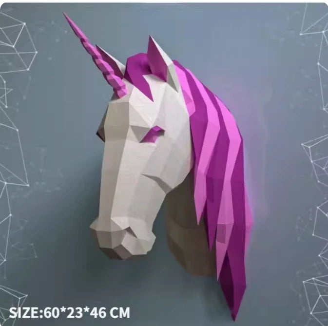 DIY 3D Paper Papercraft Kit – UrbanFolds Papercraft Kit – DIY papercraft kit, front view