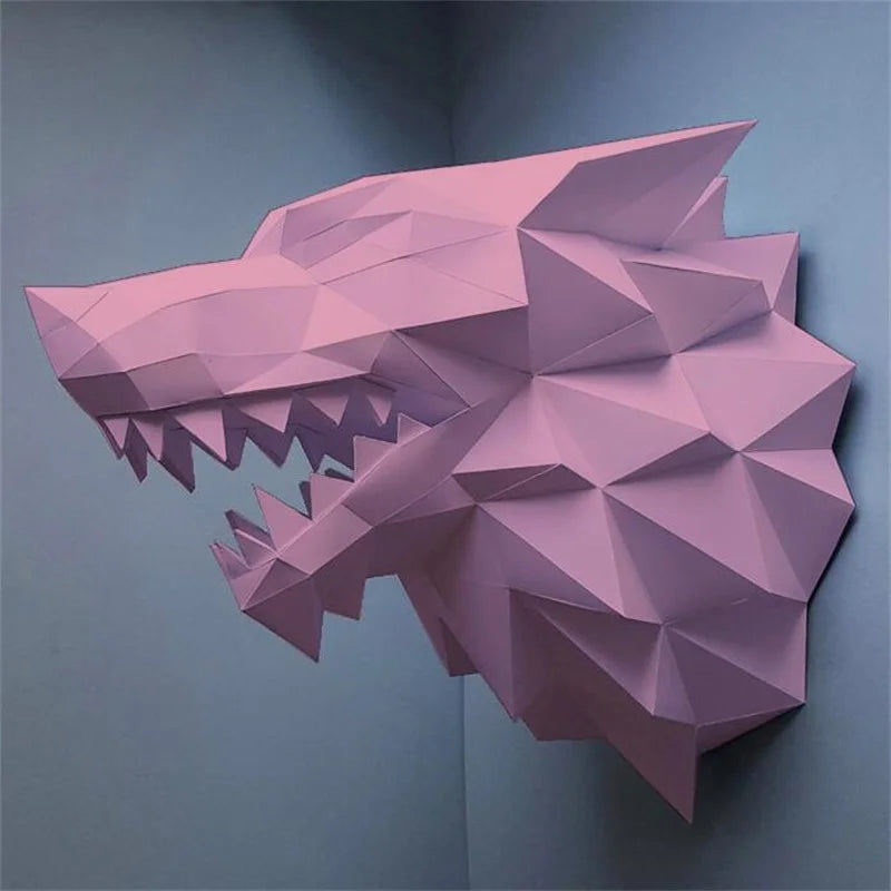 DIY 3D Paper Papercraft Kit – UrbanFolds Papercraft Kit – DIY papercraft kit, front view