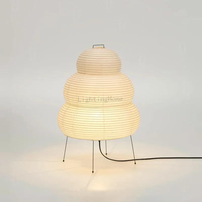 Modern Paper Modern Modern Japanese Design Akari Wabi-sabi Table White Rice ative Desk Lights for Bedroom Living/Dining Ro...