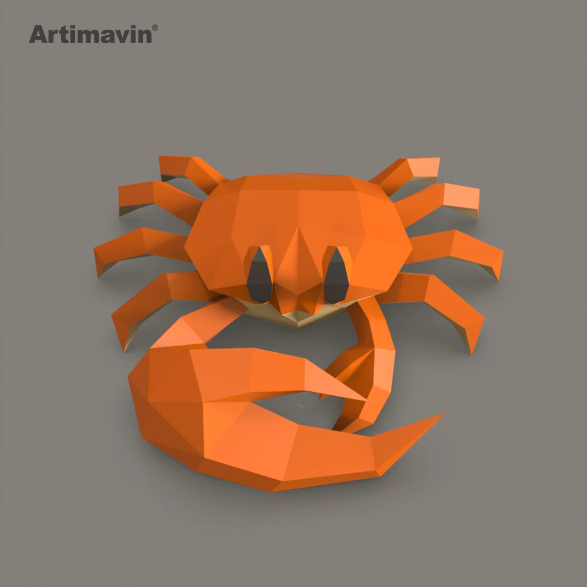 DIY 3D Paper Papercraft Kit – UrbanFolds Papercraft Kit – DIY papercraft kit, front view